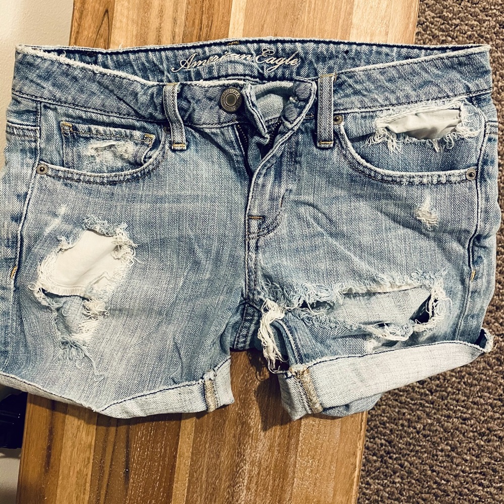 American Eagle Jean boyfriend style shorts size 0